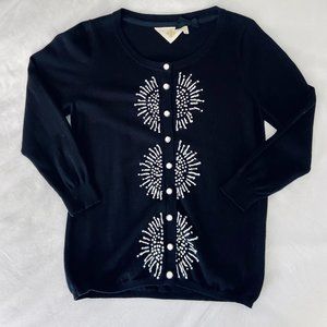 Anthropologie Cardigan Black Sweater, S